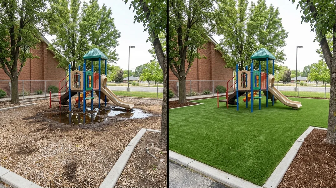 Result artificial grass installation in Provo - Provo Artificial Grass Installation