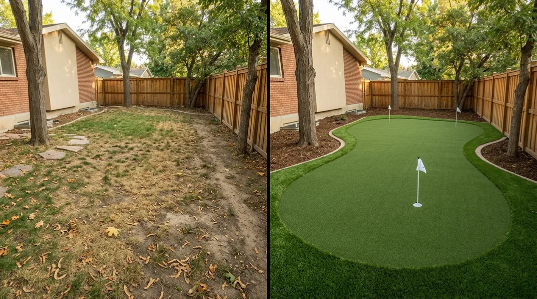 Result artificial grass installation in Provo - Provo Artificial Grass Installation